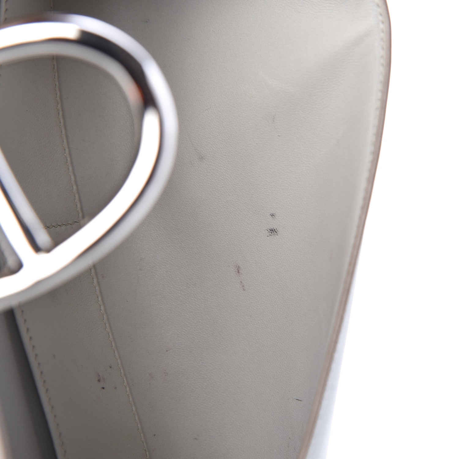 Hermes Tadelakt Egee Clutch Gris Perle 10 of 12
