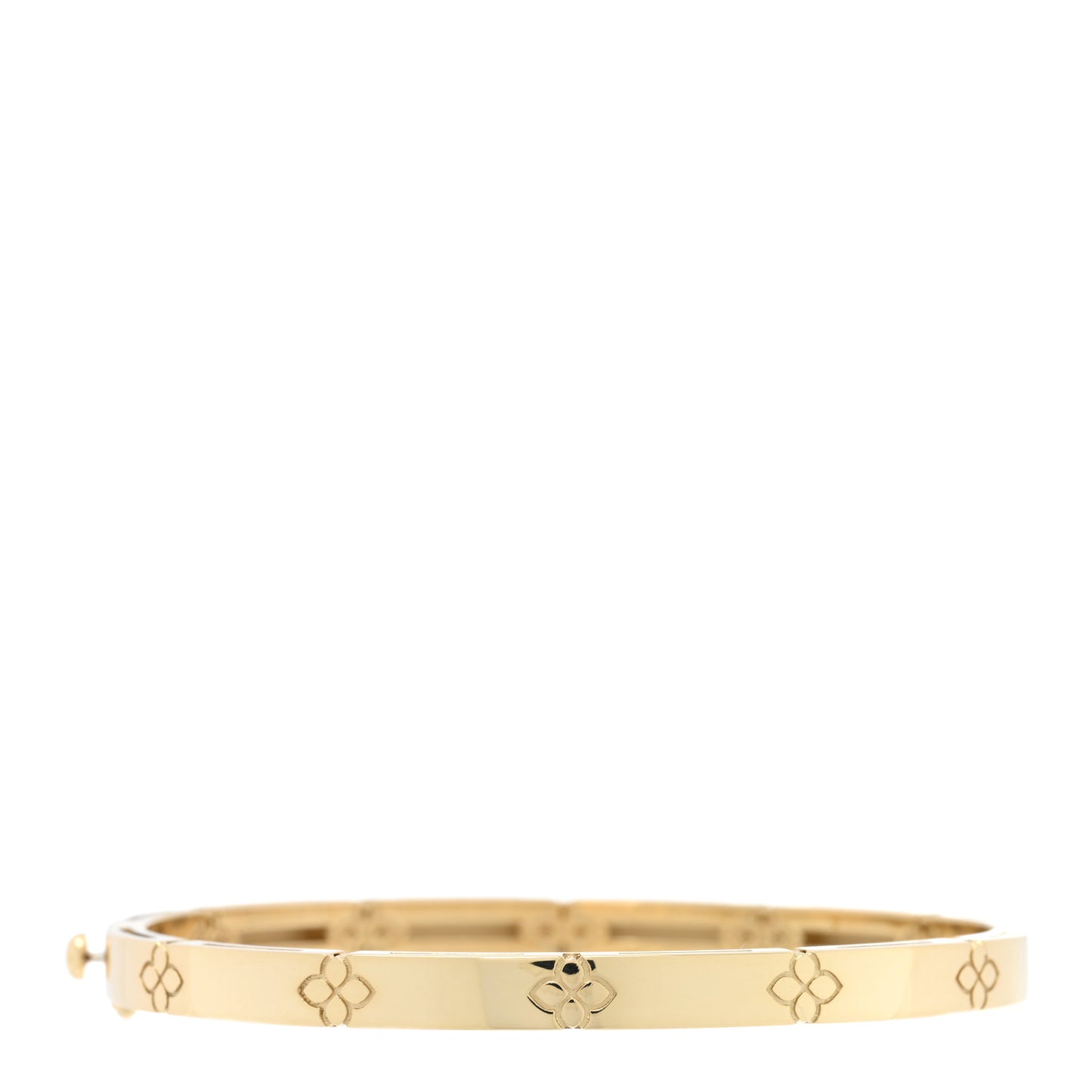 18K Yellow Gold Narrow Love in Verona Bangle Bracelet