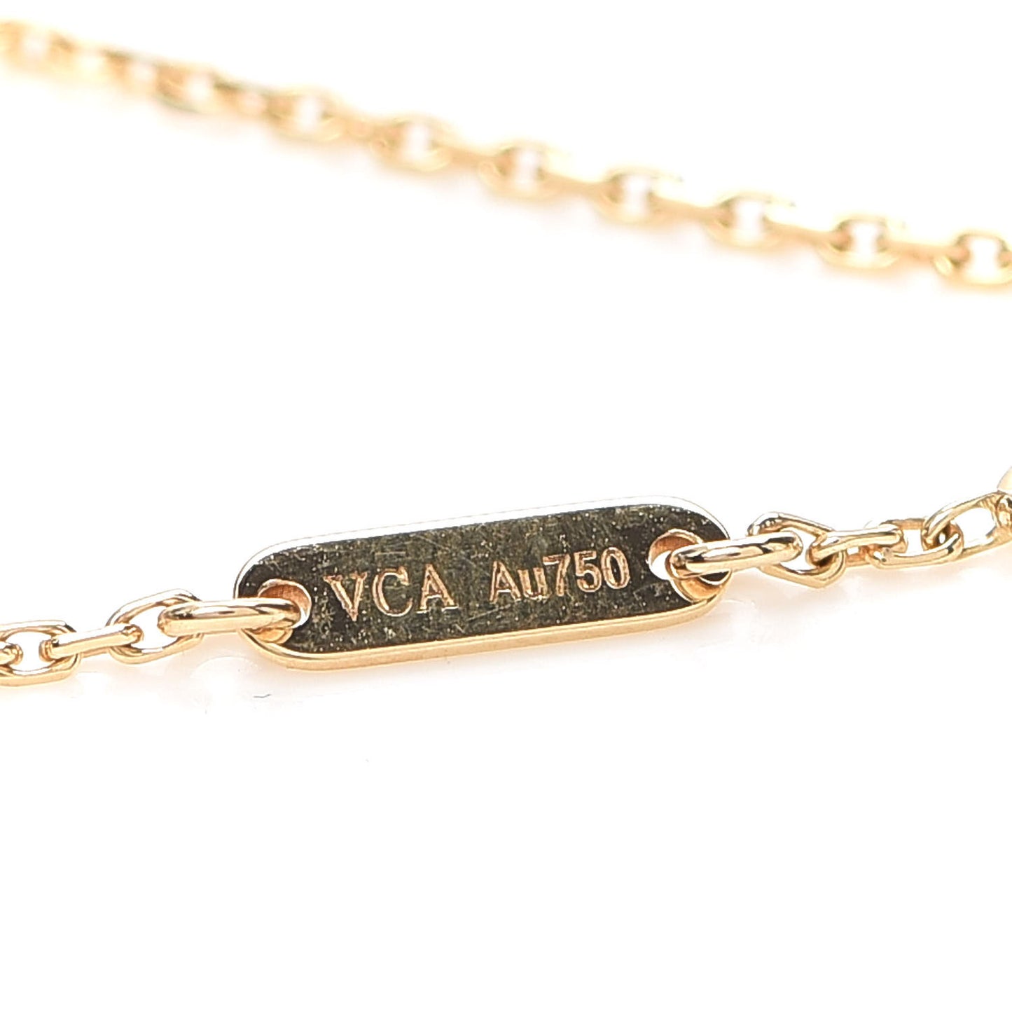 18K Yellow Gold Mother of Pearl Sweet Alhambra Bracelet