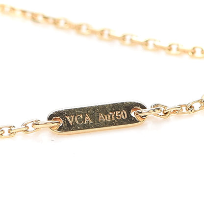 Van Cleef & Arpels 18K Yellow Gold Mother of Pearl Sweet Alhambra Bracelet 5 of 8