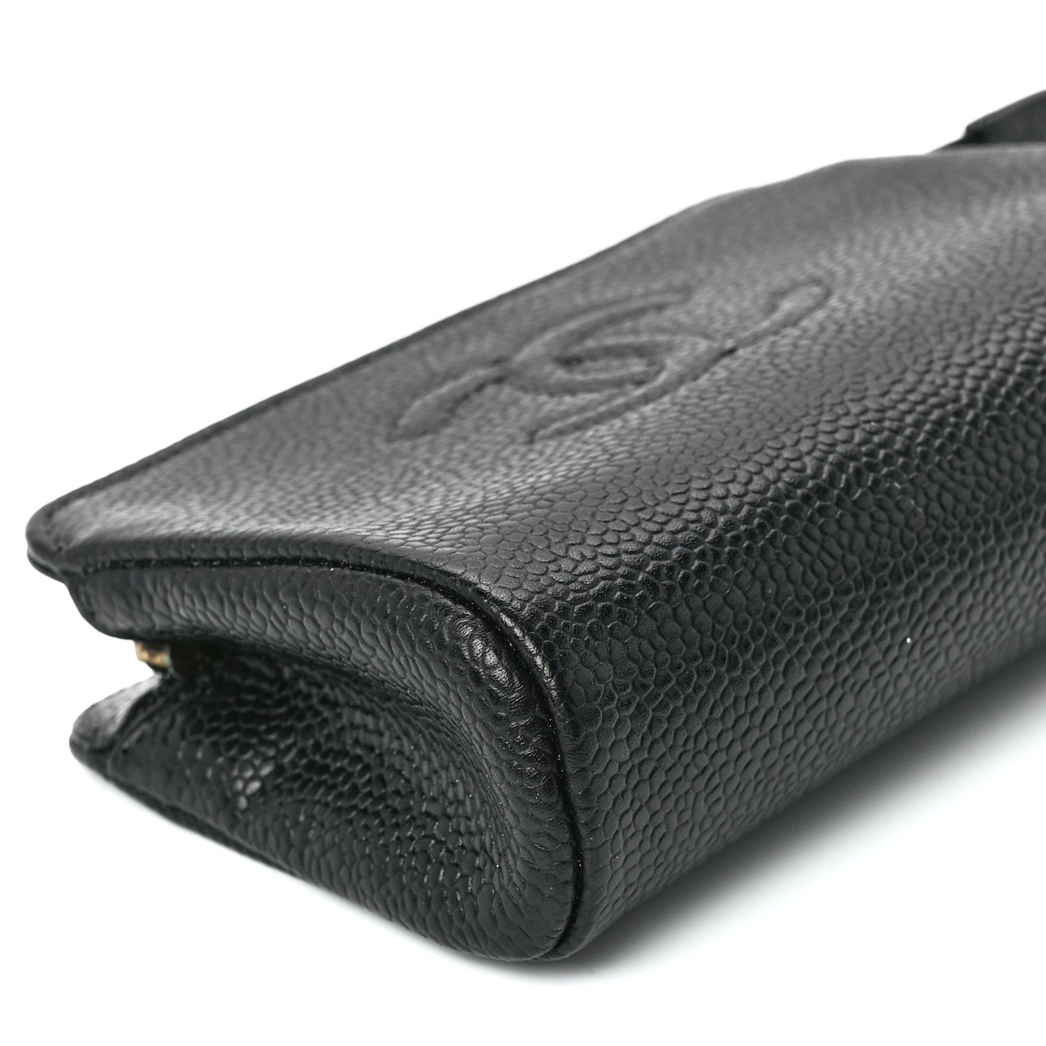 Chanel Caviar Timeless CC Cosmetic Pouch Bag Black 9 of 11