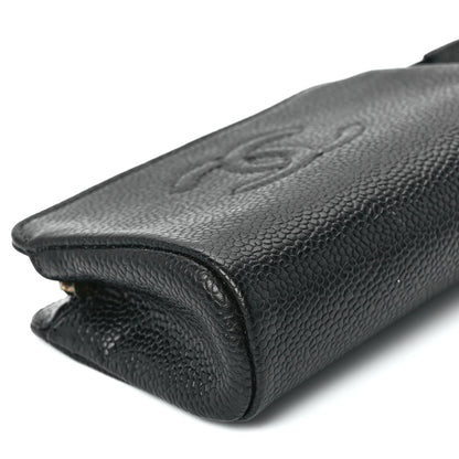 Chanel Caviar Timeless CC Cosmetic Pouch Bag Black 9 of 11