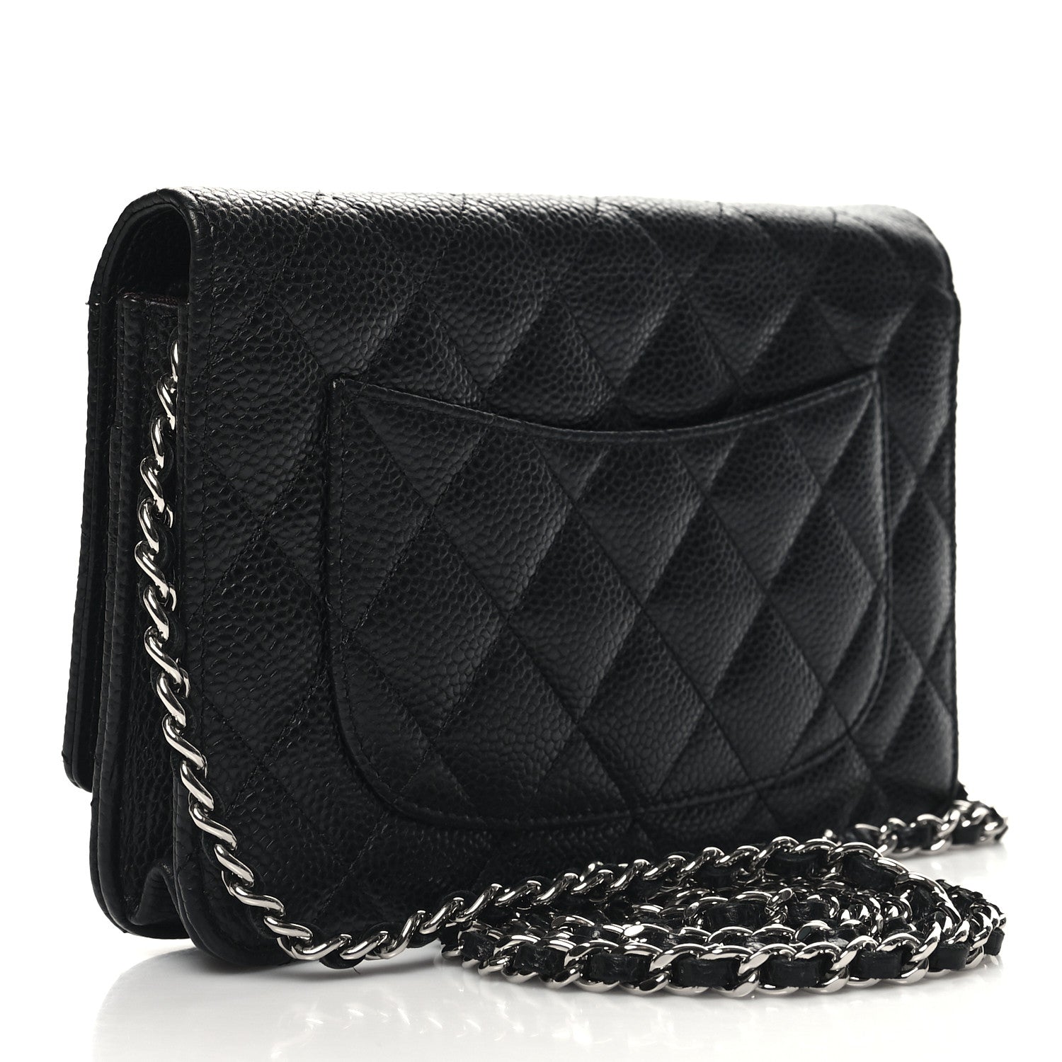 Chanel Caviar Quilted Wallet on Chain WOC Black 3 of 11