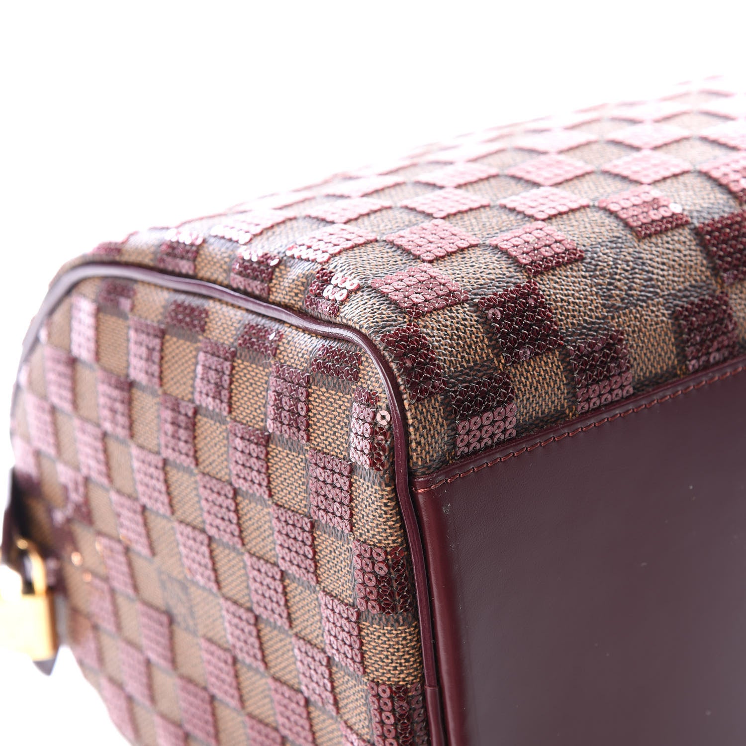 Louis Vuitton Damier Paillettes Speedy 30 Rouge 7 of 13