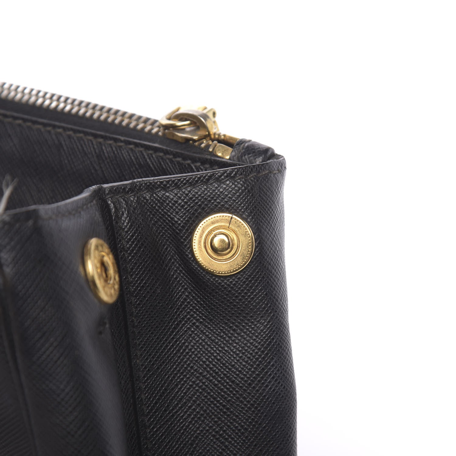 Prada Saffiano Medium Galleria Double Zip Tote Black 9 of 15