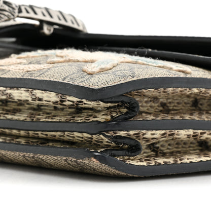 Gucci X MLB GG Supreme Monogram Python NY Yankees Patch Embroidered Small Dionysus Shoulder Bag 11 of 16