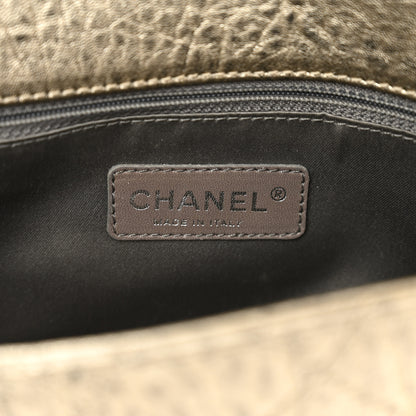 Chanel Distressed Lambskin Medium Leo Lion Flap Metallic 7 of 12