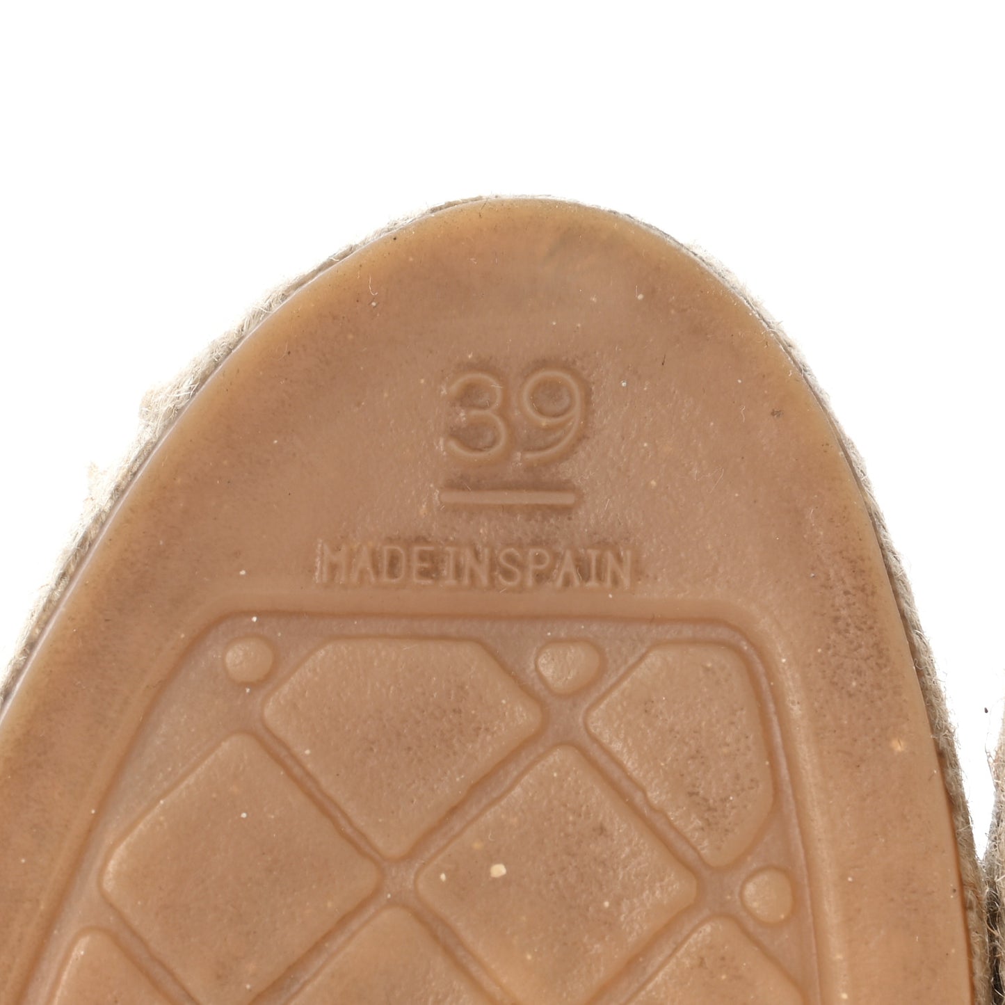 Lambskin CC Espadrilles 39 Beige Black