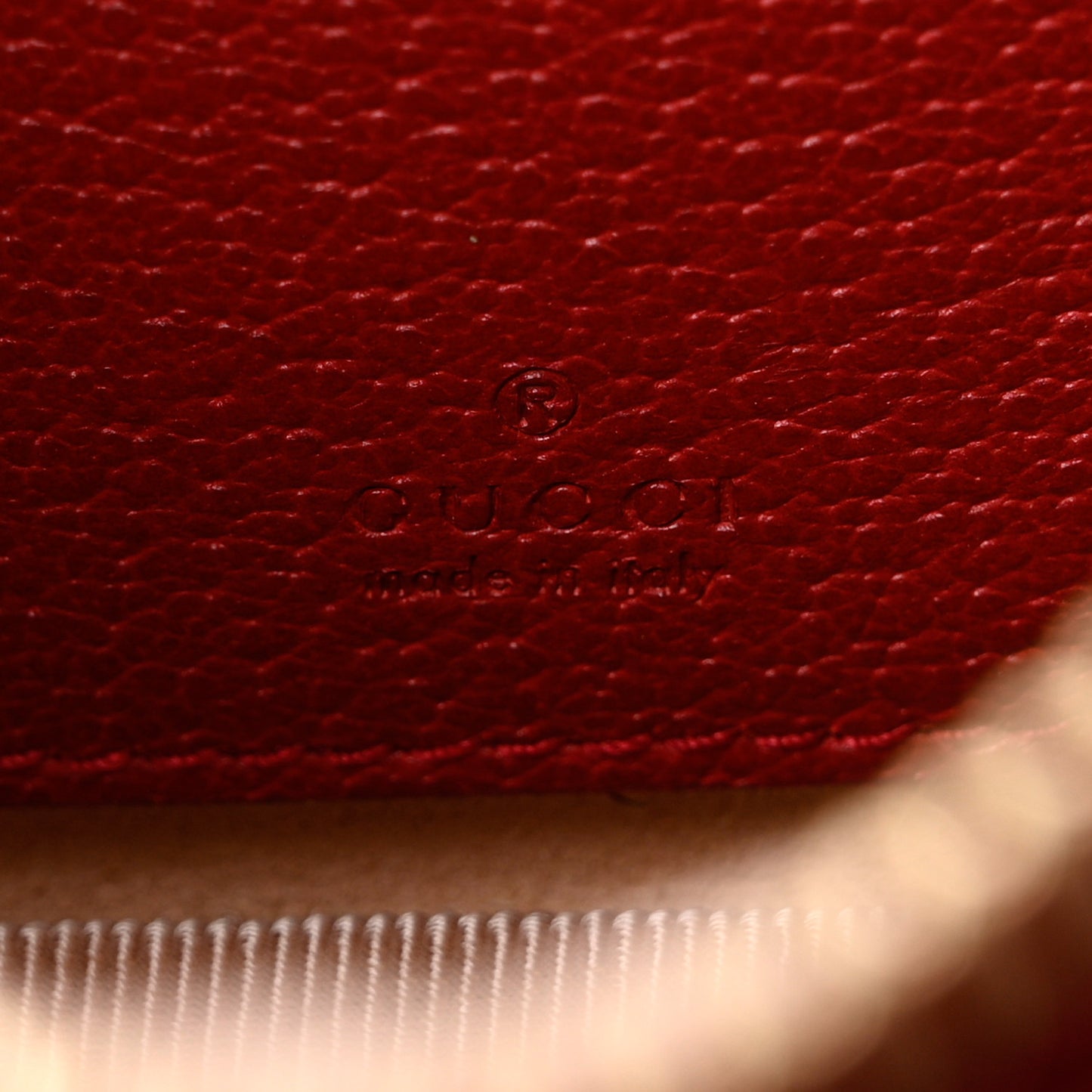 GG Supreme Monogram Flora Web Ophidia Wristlet Bag Red