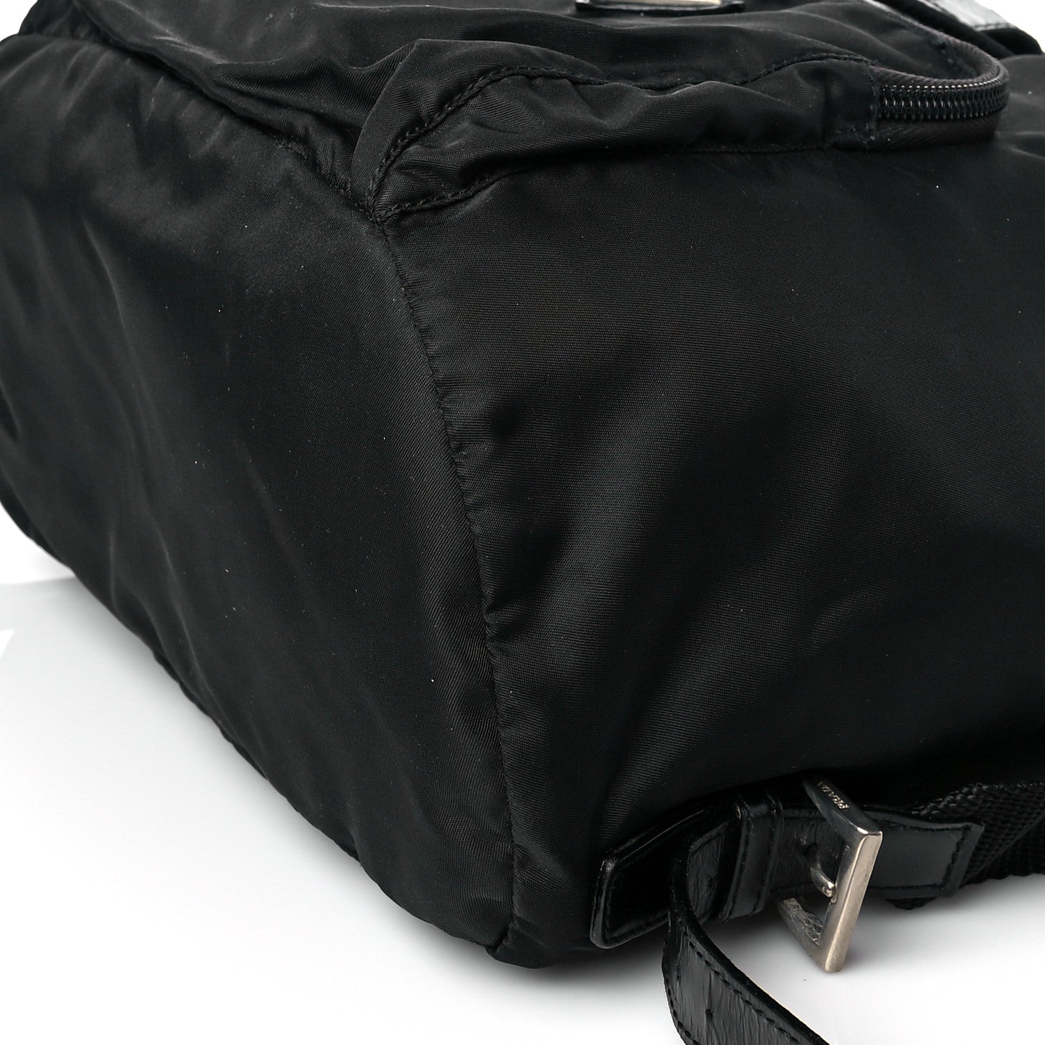 Prada Nylon Vela Medium Cinch Backpack Black 10 of 11