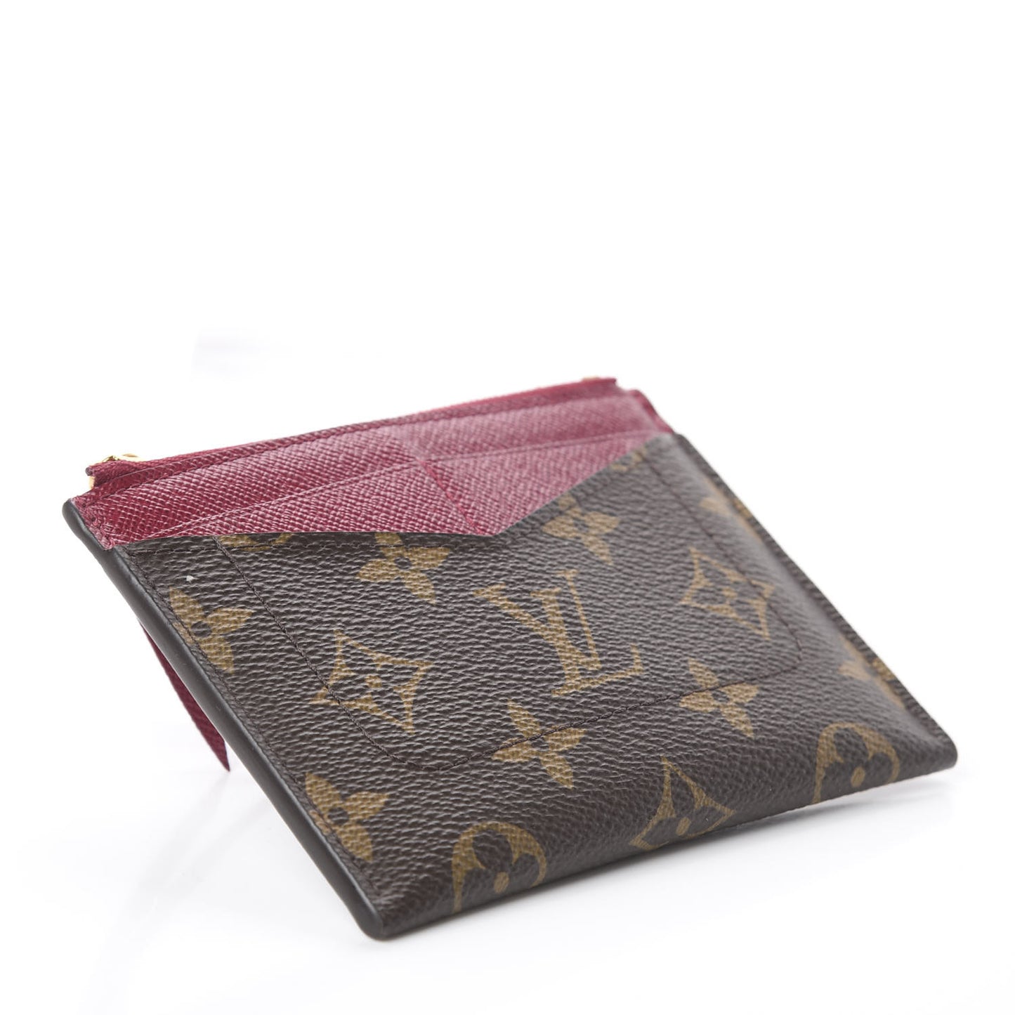 Monogram Zipped Card Holder