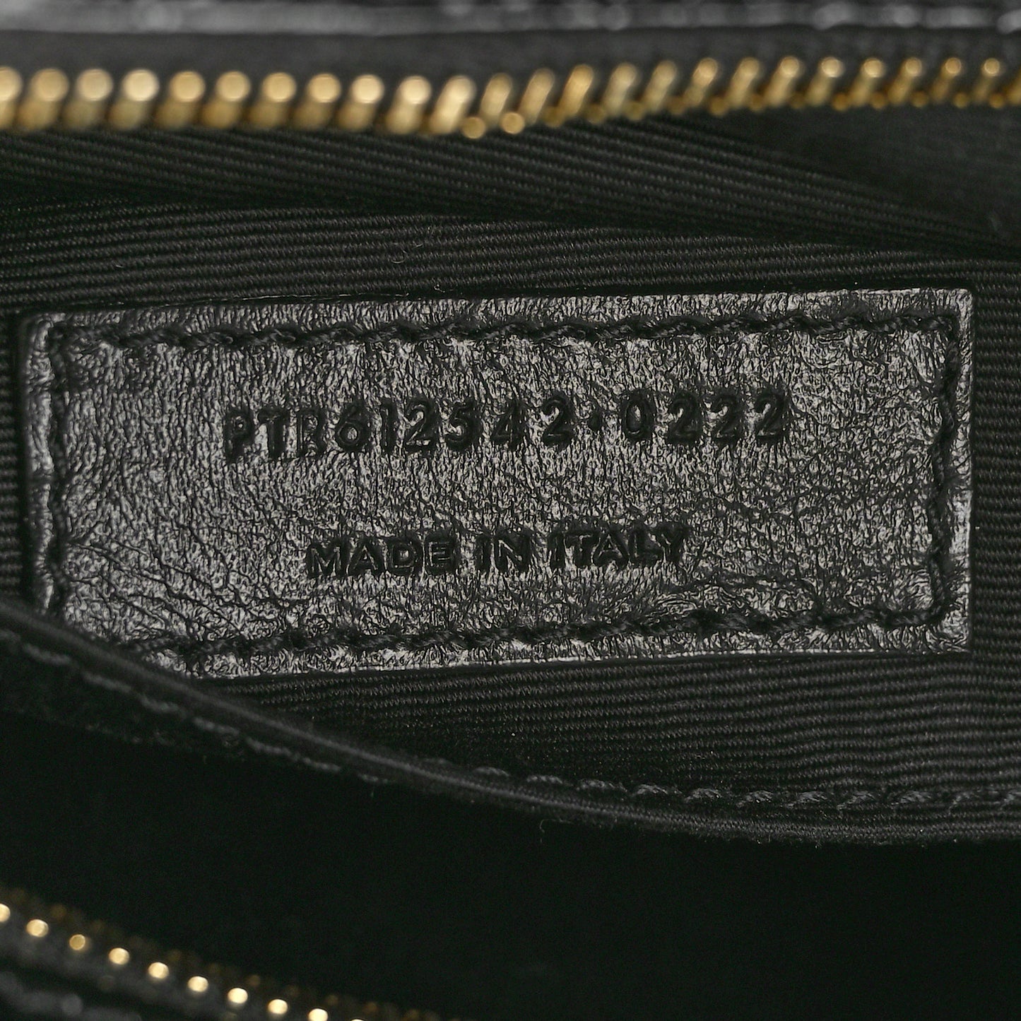 Patent Calfskin Crocodile Embossed Monogram Lou Camera Bag Black