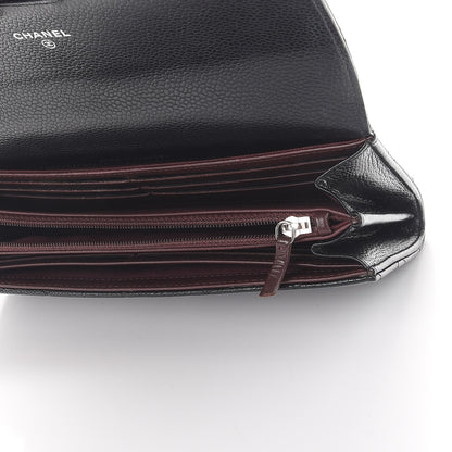 Chanel Caviar Quilted Large Flap Wallet Black 5 of 9