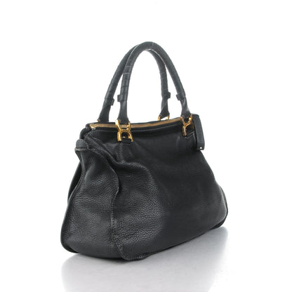 Chloe Calfskin Large Marcie Satchel Black 3 of 7