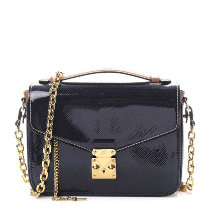 Louis Vuitton Shiny Epi Reverse Monogram Pochette Metis Mini Marine 1 of 7