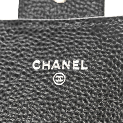 Chanel Caviar Quilted Long Flap Wallet Black 6 of 9
