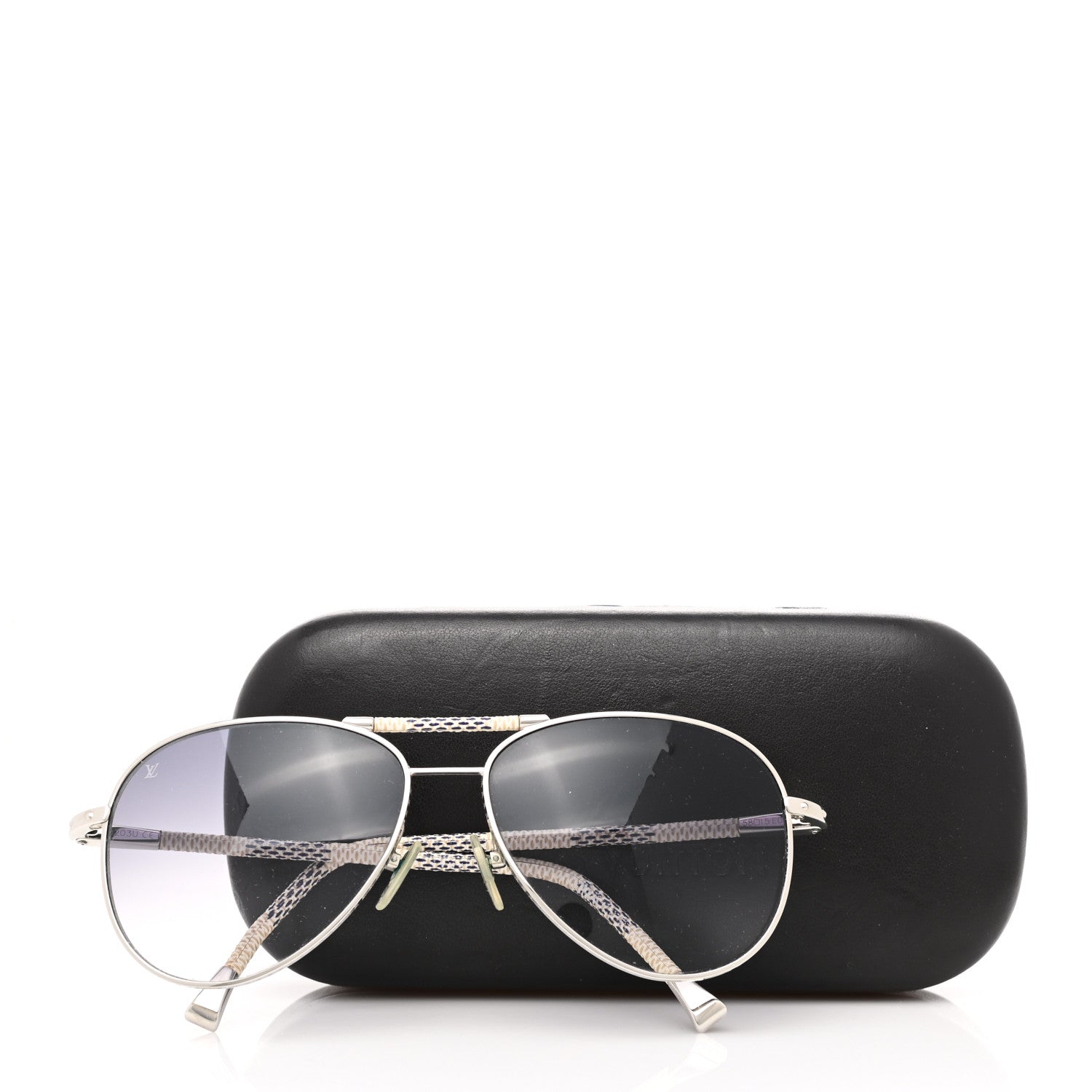 Louis Vuitton Damier Azur Conspiration Pilote Aviator Sunglasses Z0203U 8 of 8