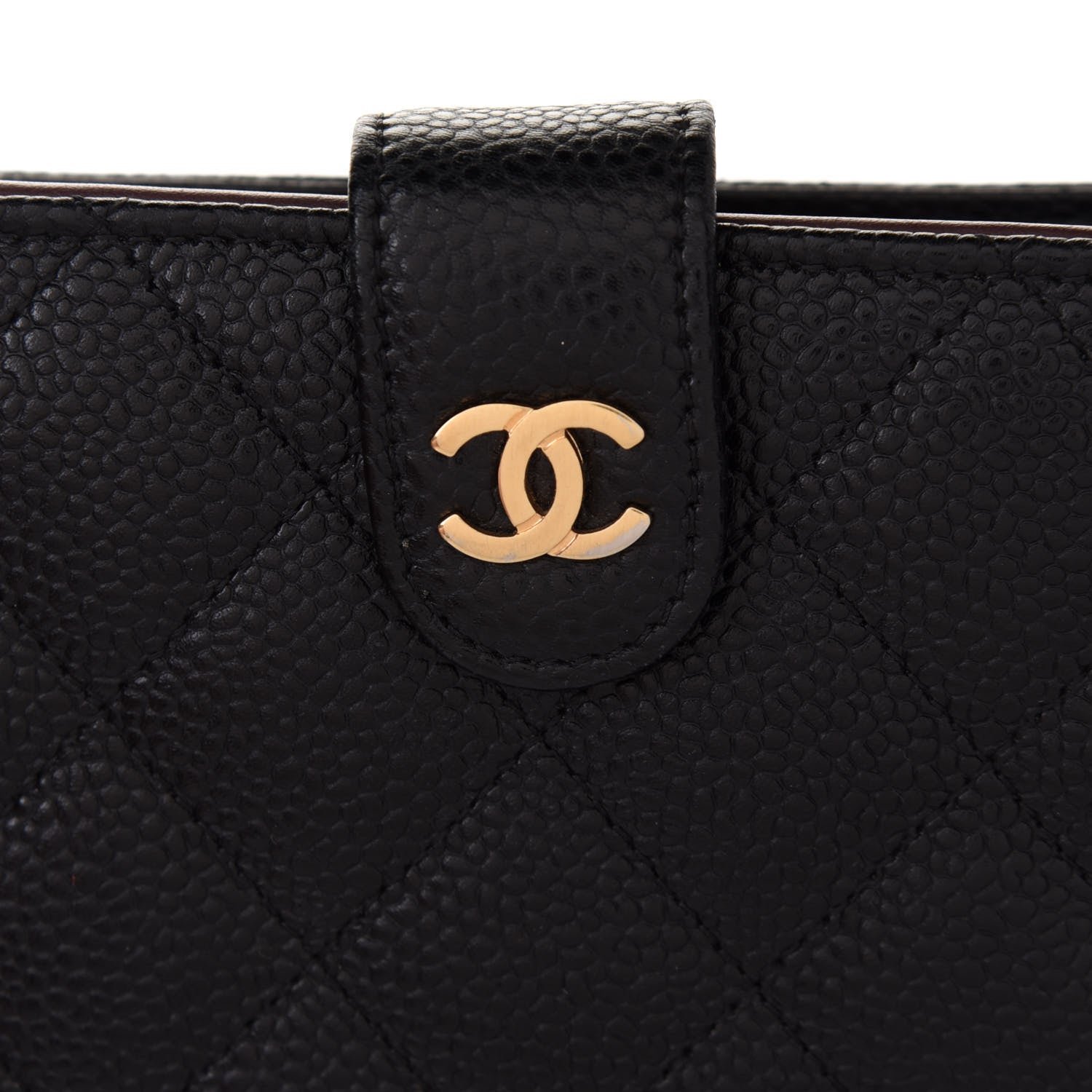 Chanel Caviar Quilted Zipped Pocket Wallet Black 9 of 9