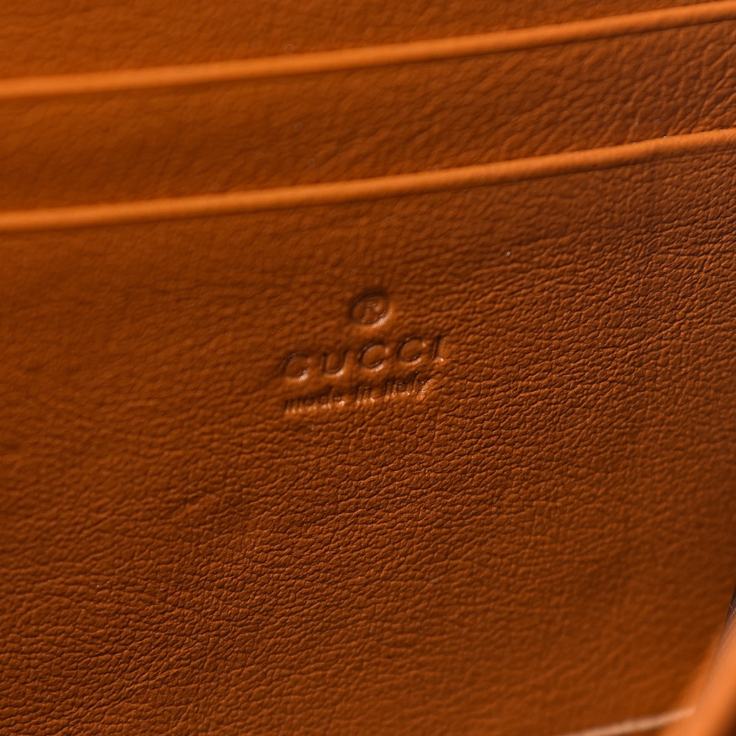 Gucci Vintage Effect Calfskin Matelasse Diagonal Torchon GG Marmont Chain Wallet Cognac 6 of 8