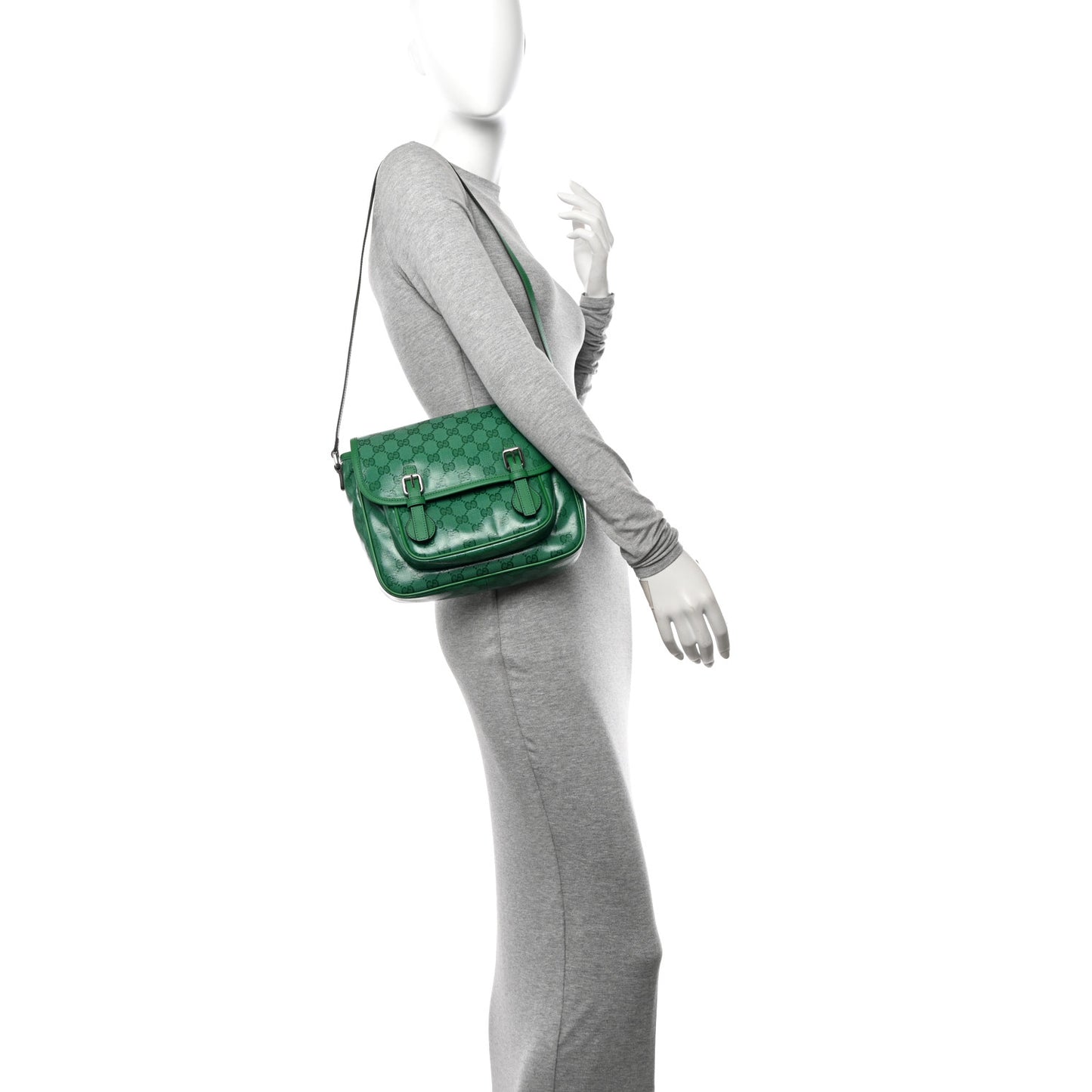 Monogram GG Childrens Messenger Bag Green