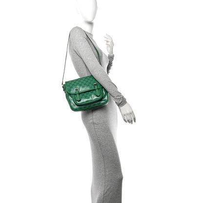 Gucci Monogram GG Childrens Messenger Bag Green 2 of 11