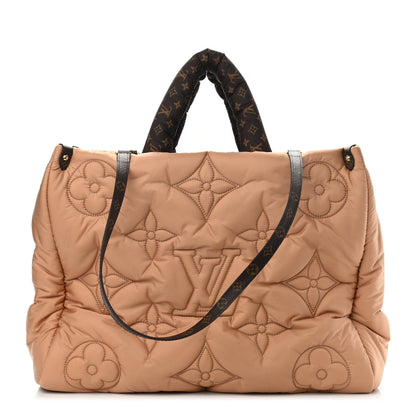 Louis Vuitton Nylon Monogram Giant Onthego GM Beige 1 of 7