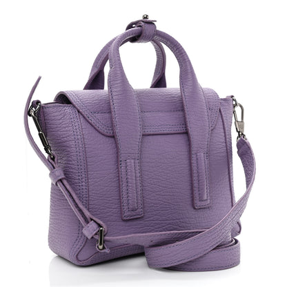 3.1 Phillip Lim Textured Calfskin Mini Pashli Satchel Violet 2 of 9