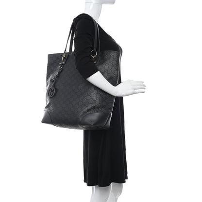 Gucci Guccissima Large Interlocking G Tote Dark Green 2 of 11