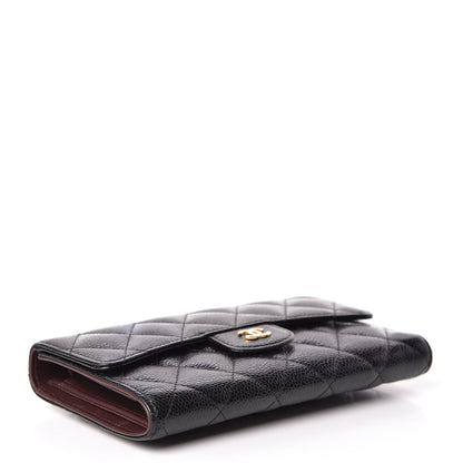 Chanel Caviar Quilted Large Flap Wallet Black 4 of 11