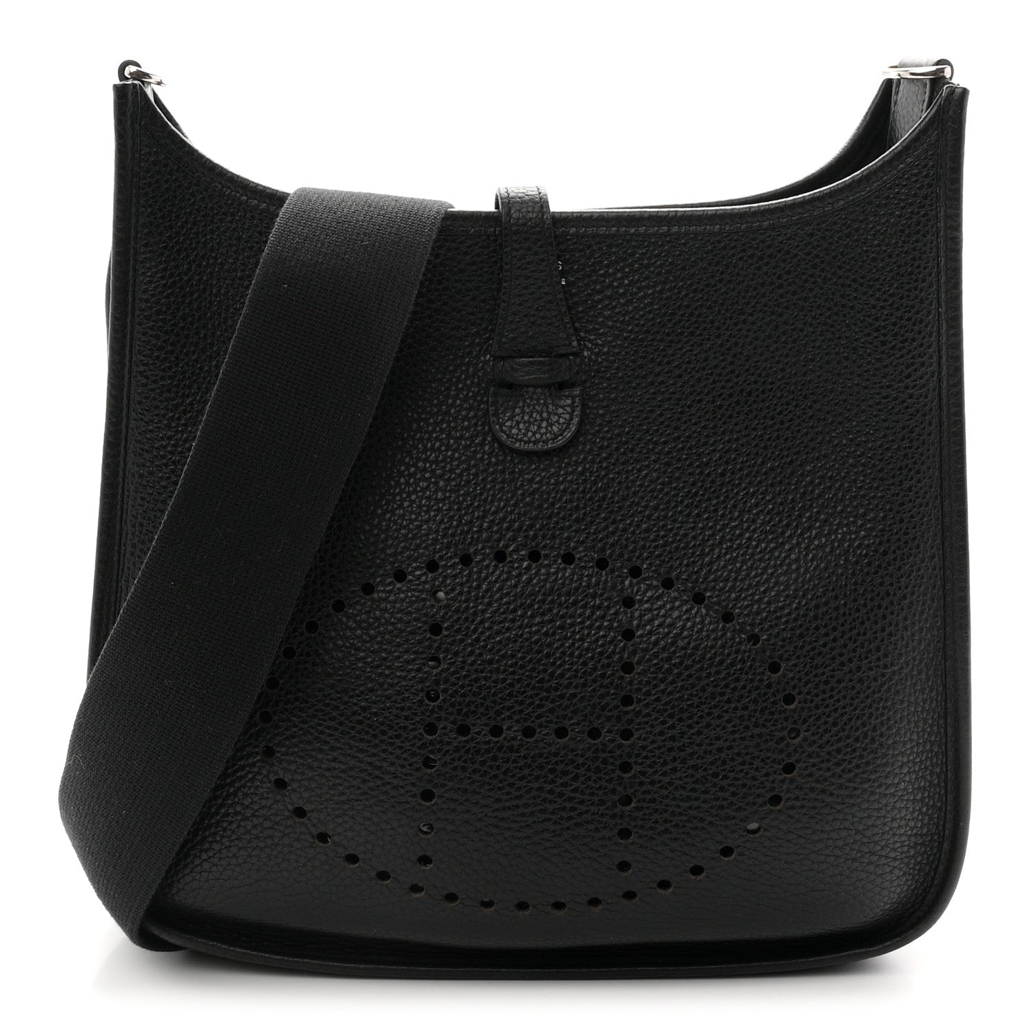 Hermes Taurillon Clemence Evelyne II PM Black 1 of 10