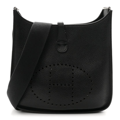 Hermes Taurillon Clemence Evelyne II PM Black 1 of 10