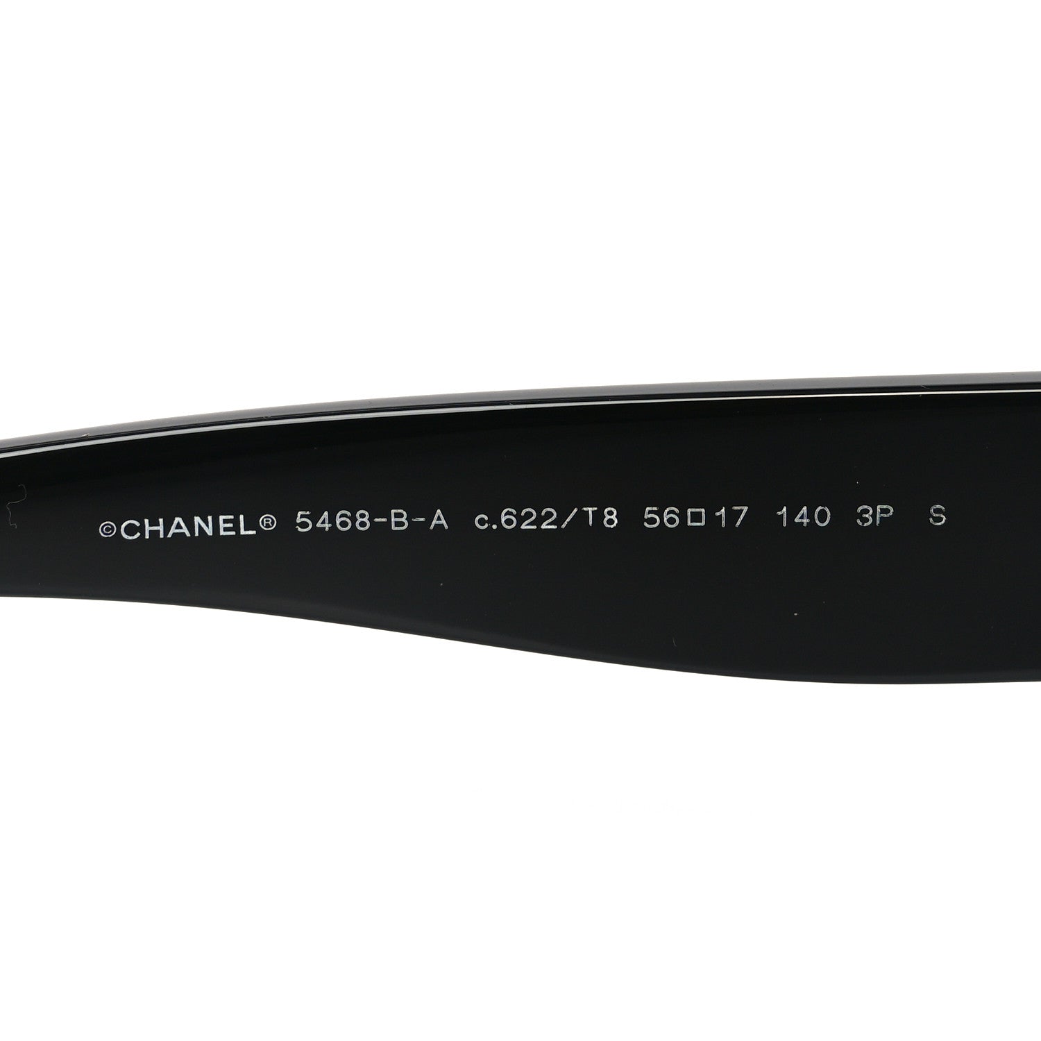 Chanel Acetate Polarized CC Sunglasses 5468-B-A Black 5 of 7