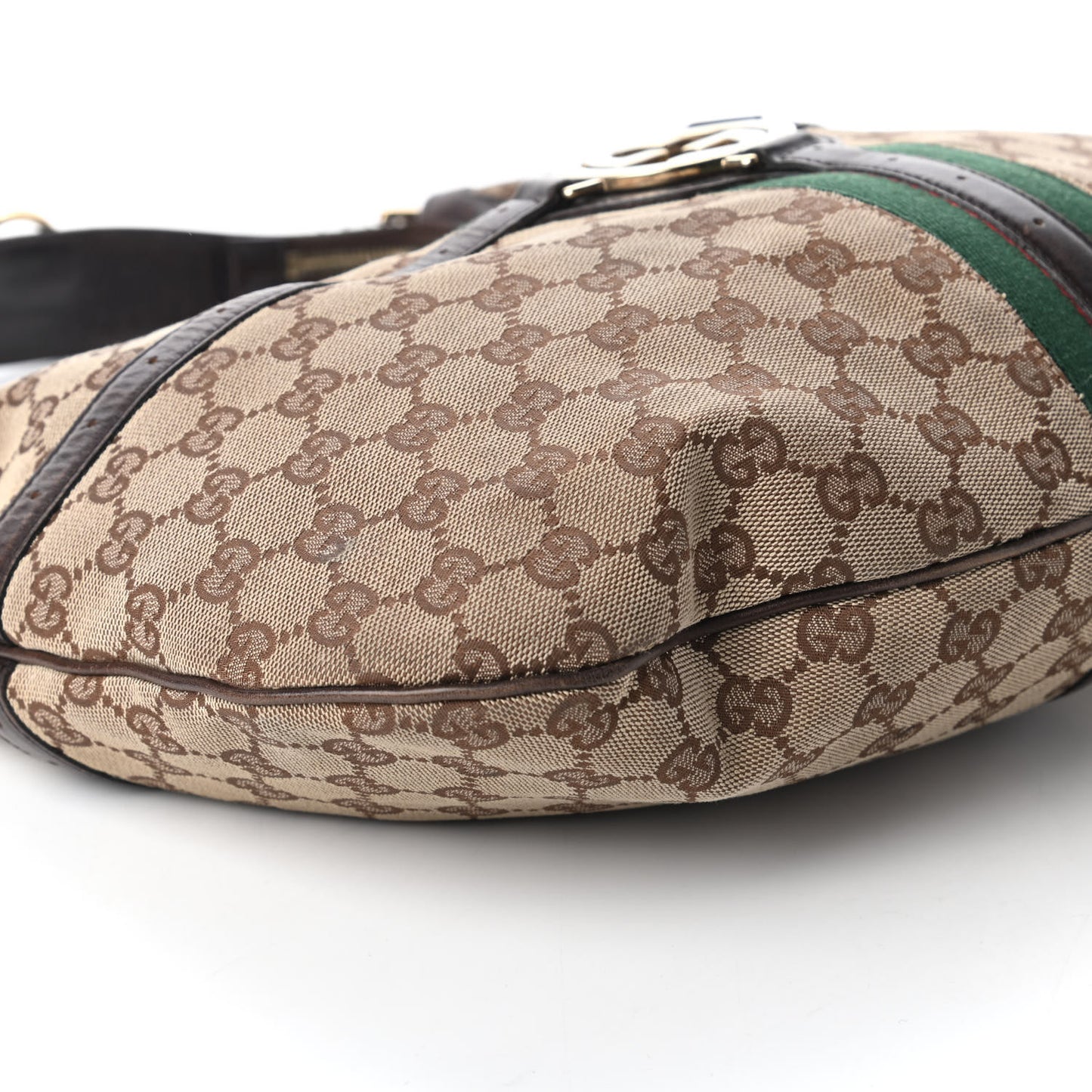 Monogram Web GG Reins Hobo Brown