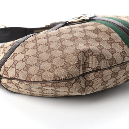 Gucci Monogram Web GG Reins Hobo Brown 6 of 10