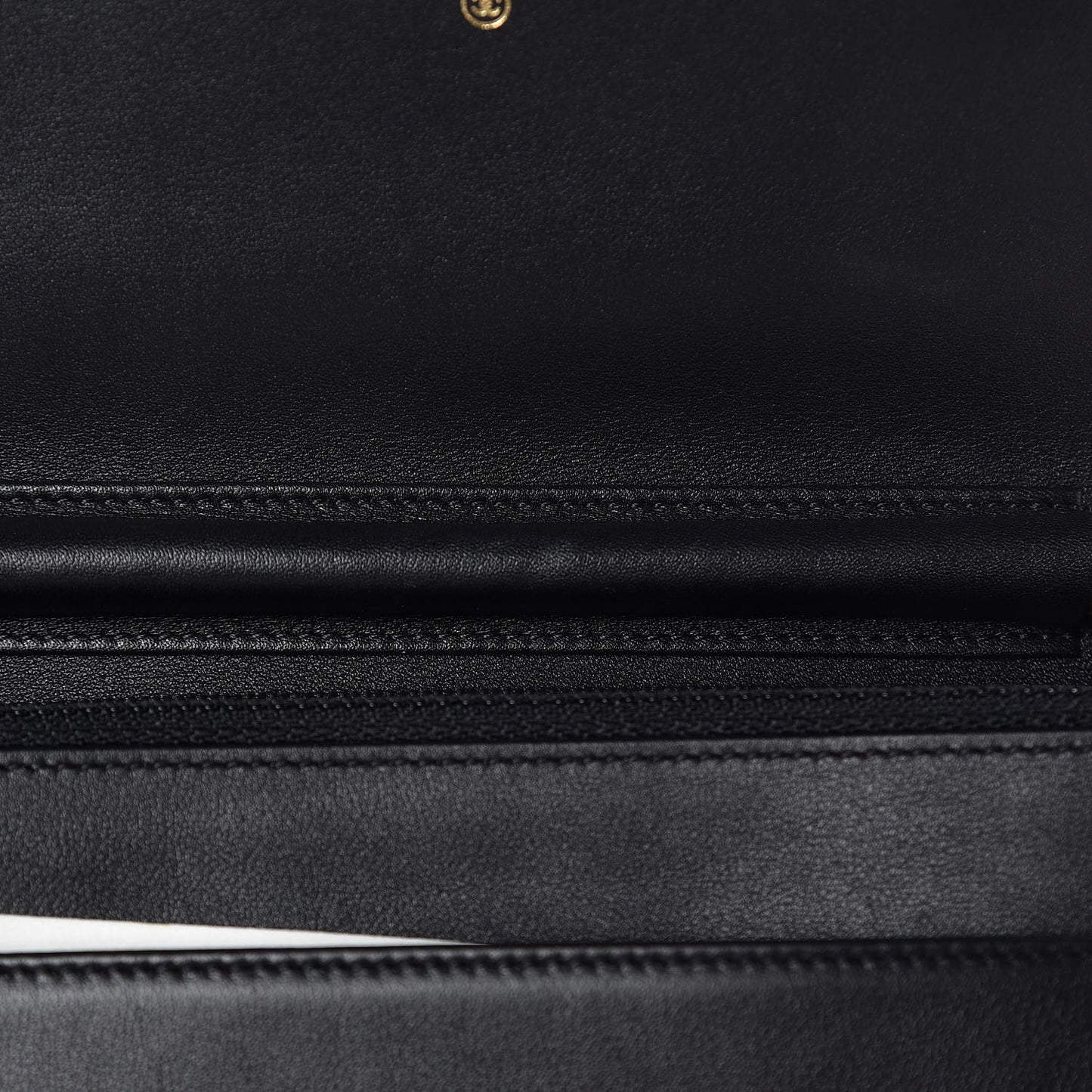 Caviar Quilted Boy Wallet On Chain WOC Black