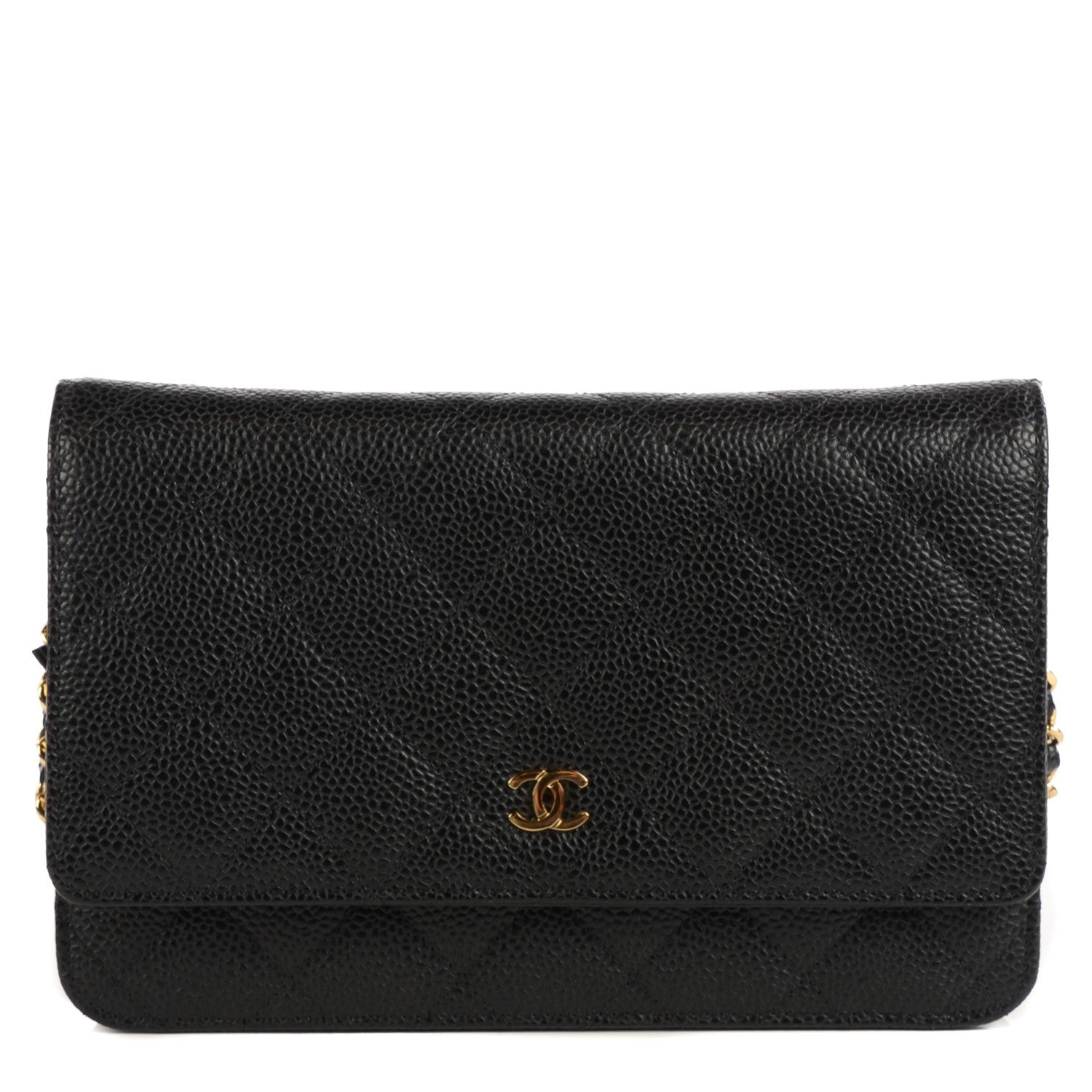 Chanel Caviar Quilted Wallet On Chain WOC Black 1 of 9