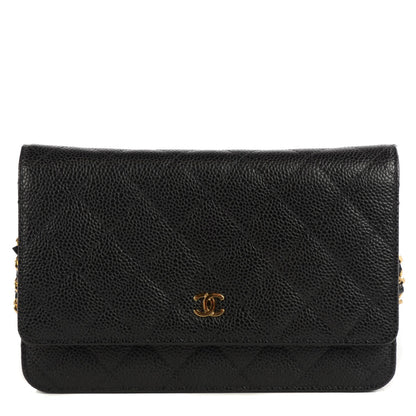 Chanel Caviar Quilted Wallet On Chain WOC Black 1 of 9