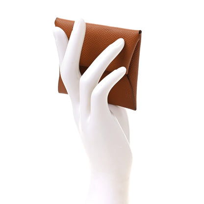 Hermes Epsom Bastia Coin Purse Gold 2 of 7