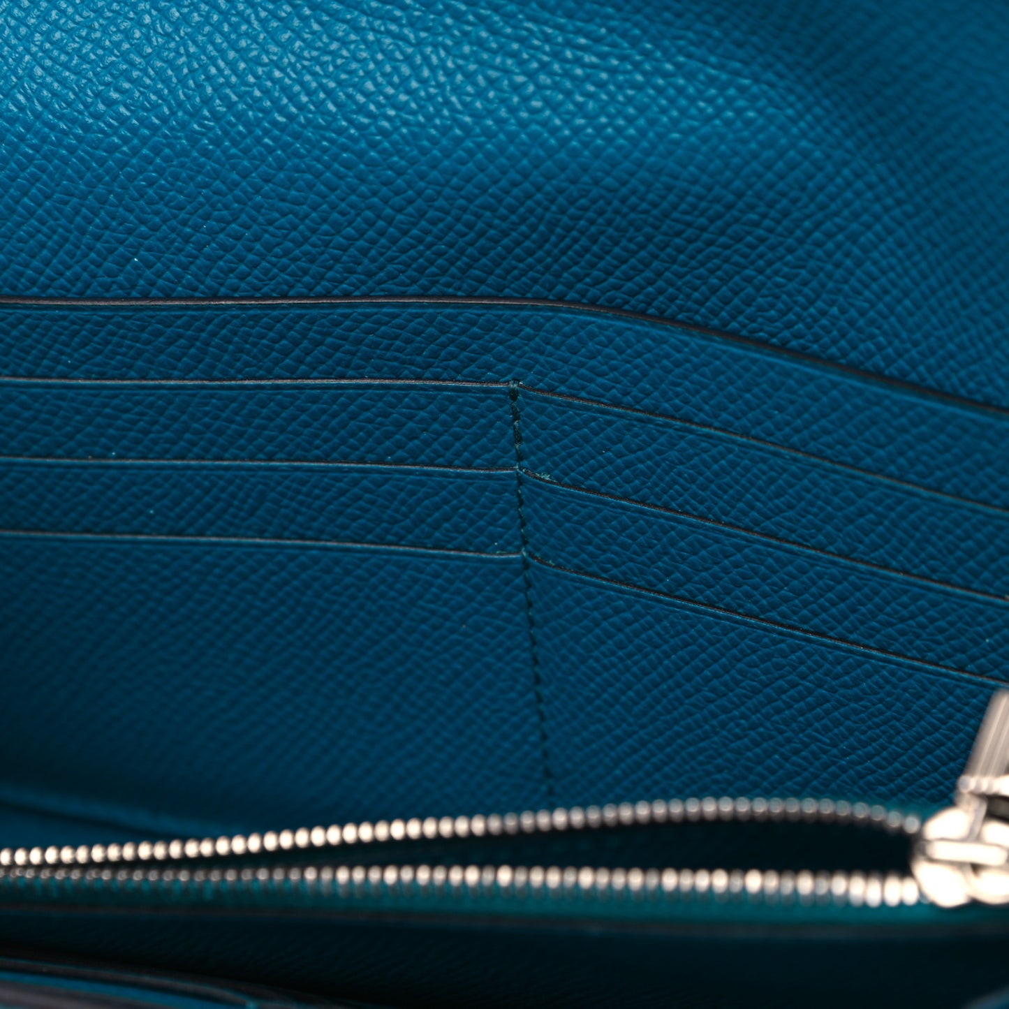 Epsom Kelly Longue Wallet Bleu Izmir