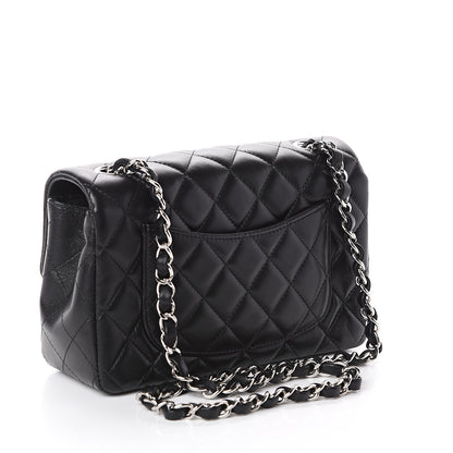 Chanel Lambskin Quilted Mini Rectangular Flap Black 2 of 8