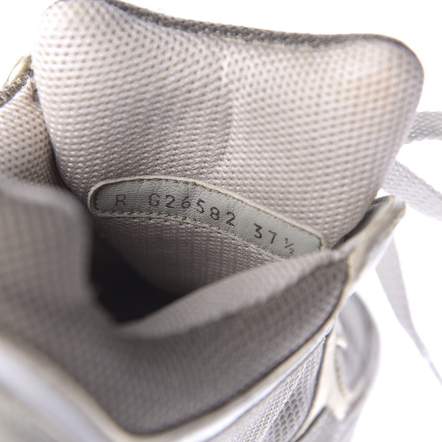 Chanel Suede Calfskin CC Sneakers 37.5 Beige Gold 9 of 12