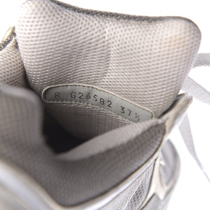 Chanel Suede Calfskin CC Sneakers 37.5 Beige Gold 9 of 12