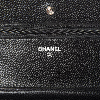 Chanel Caviar Quilted Wallet On Chain WOC Black 8 of 11