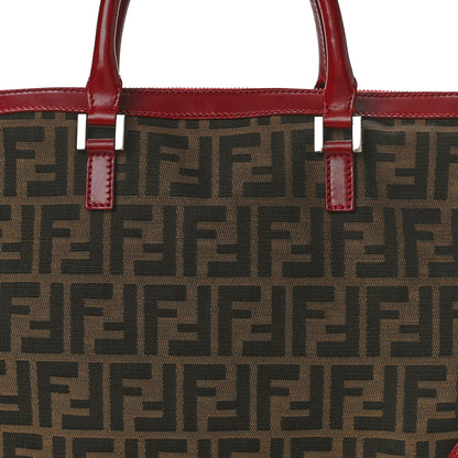 Fendi Zucca Tote Tobacco Red 7 of 13