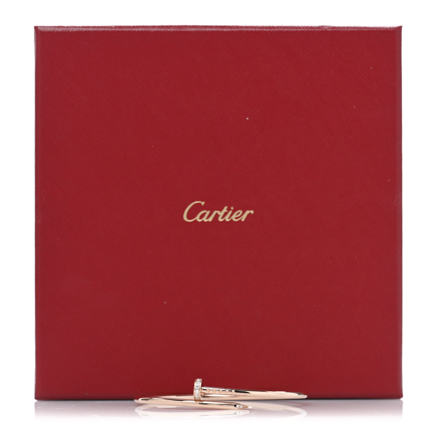 Cartier 18K Pink Gold Diamond Small Juste Un Clou Bracelet 16 5 of 5