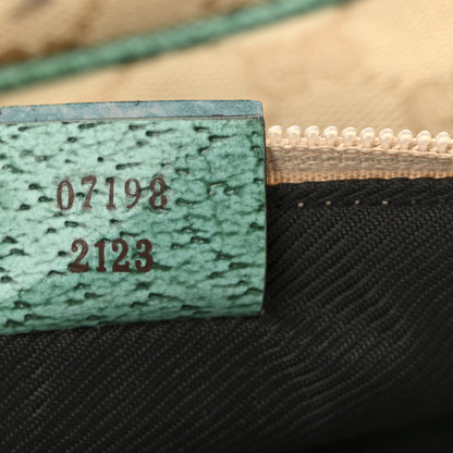Gucci Monogram Web Boat Pochette Green 7 of 11