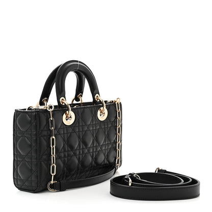 Christian Dior Lambskin Cannage Medium Lady D-Joy Black 3 of 9