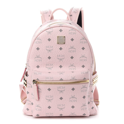 MCM Visetos Small Side Stud Stark Backpack Light Pink 1 of 8