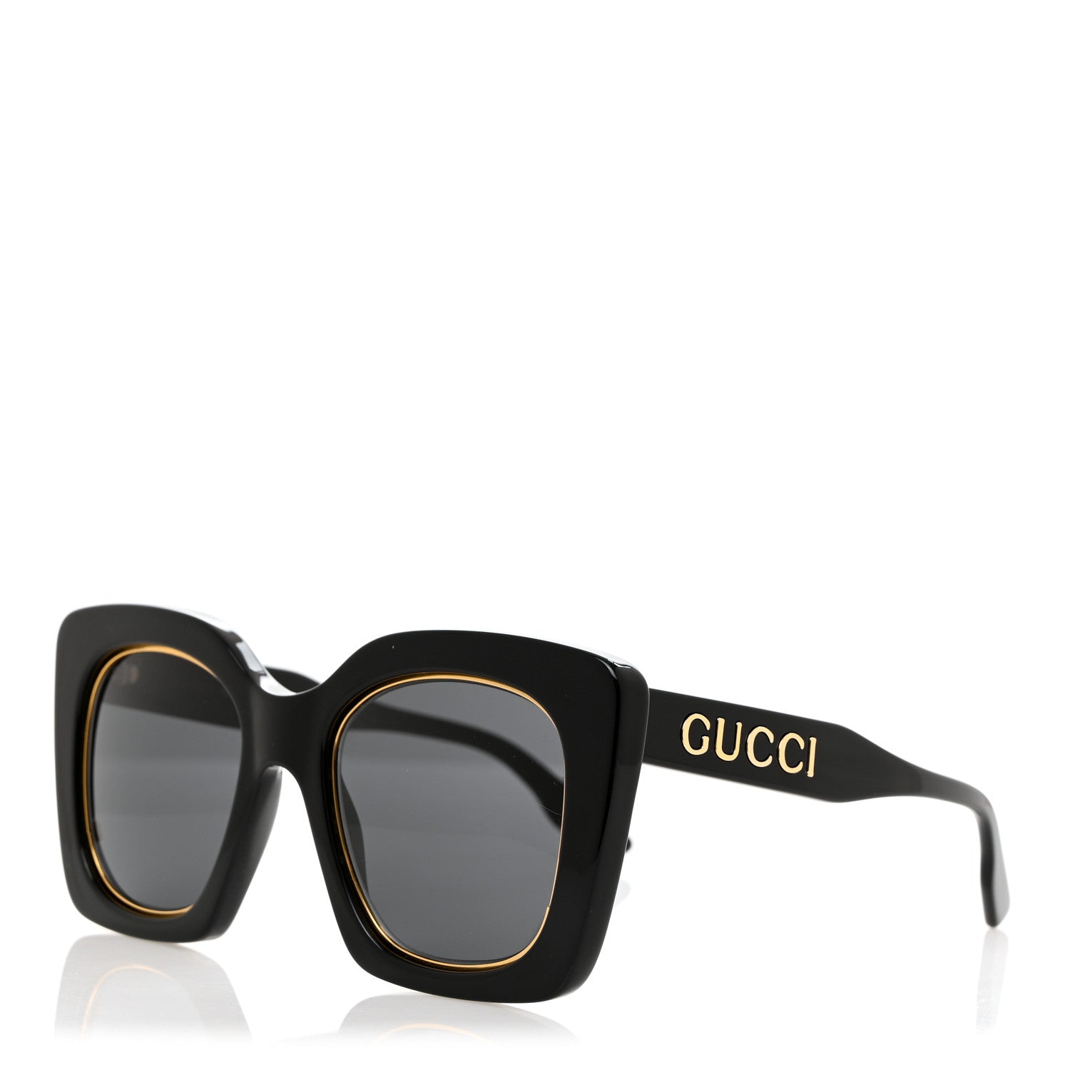 Gucci Acetate Oversize Sunglasses GG1151S Black 1 of 7