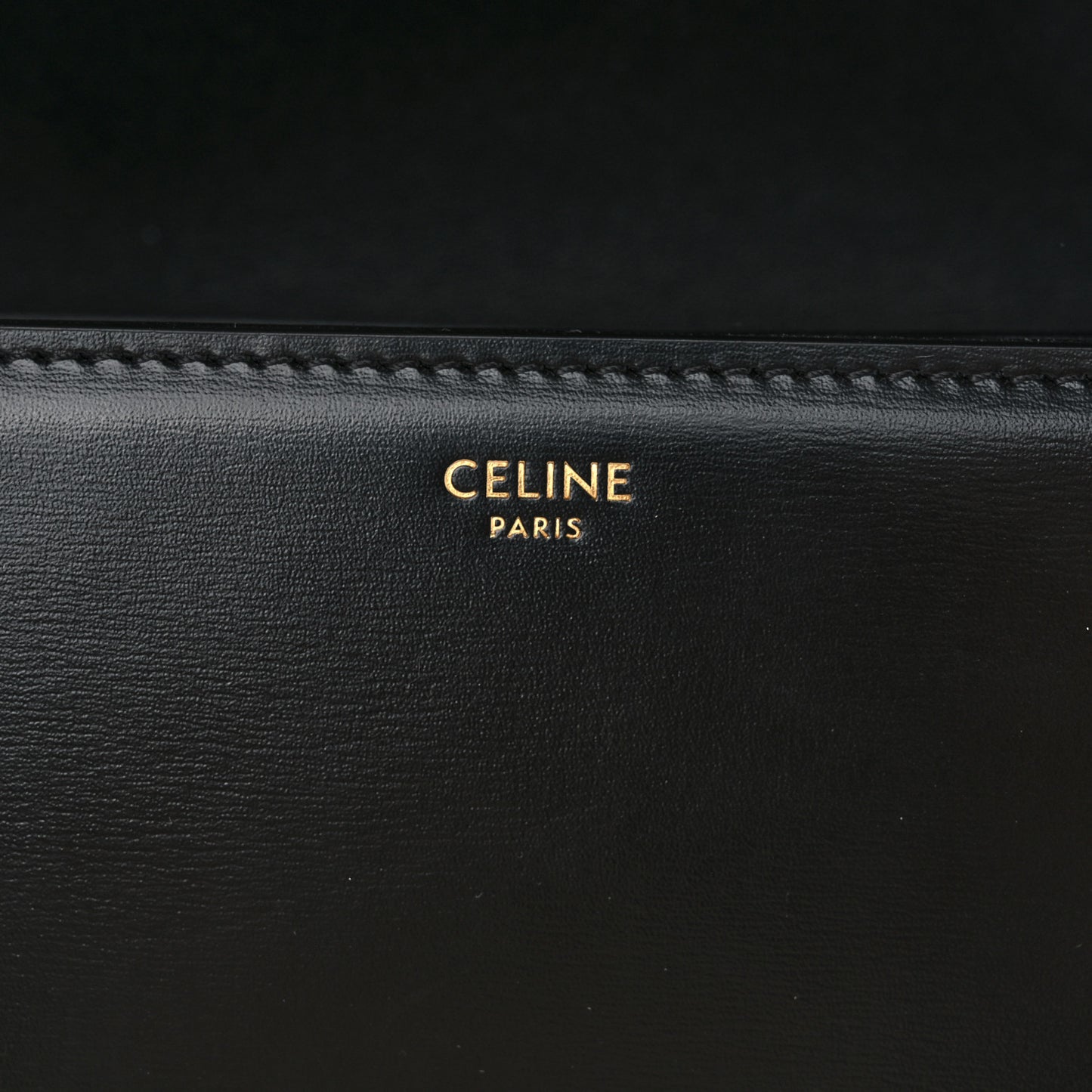 Shiny Calfskin Medium Triomphe Black